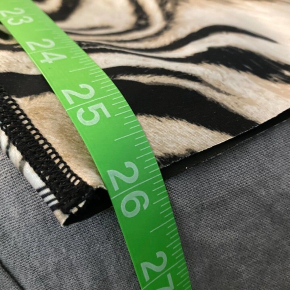 Good American Leggings Womens Sz 3 L Beige Zebra Stretch High Rise Pull On Pants - Picture 8 of 8